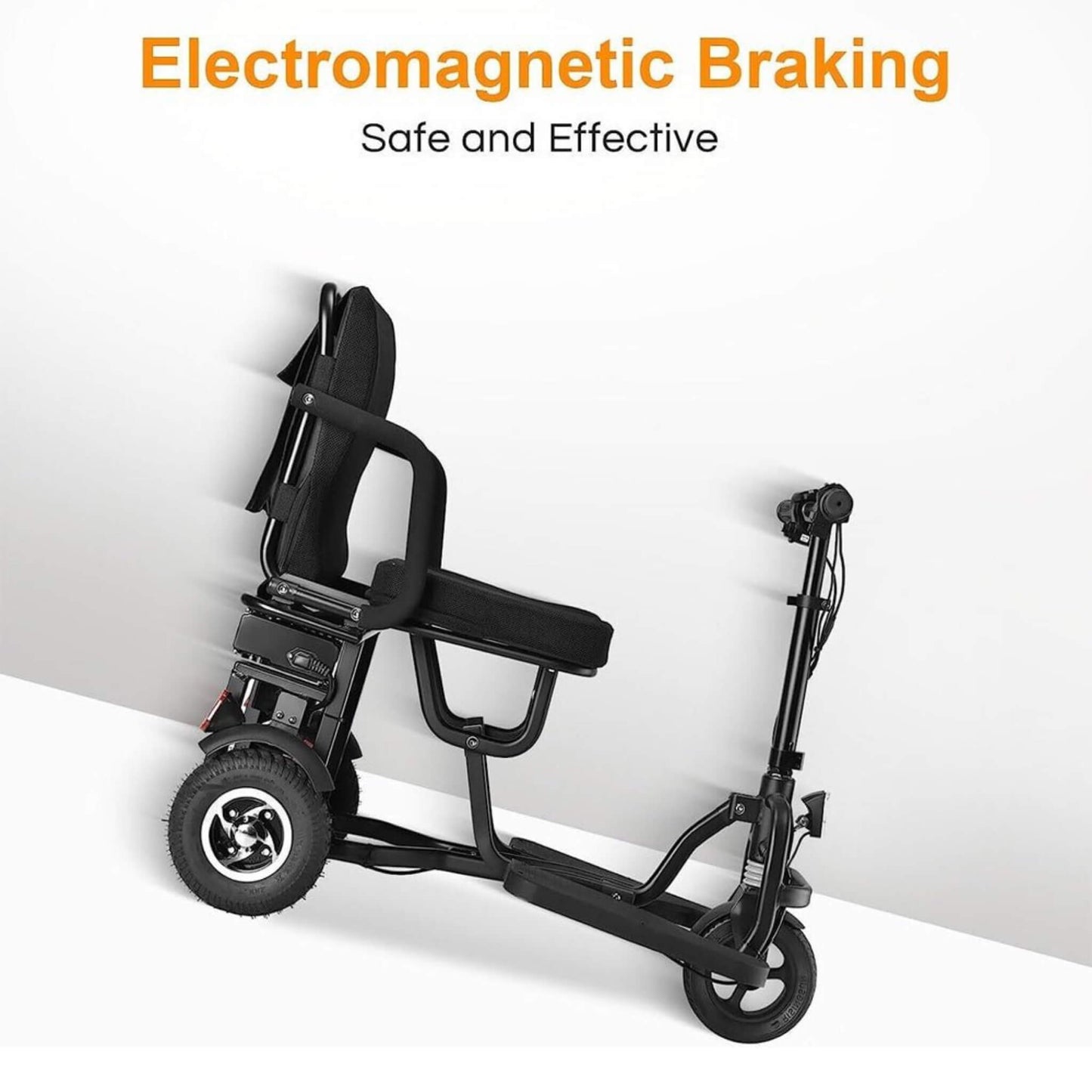 EZG 3-Wheel Electric Heavy Duty Lightweight Powered Mobility Scooter For Adults, 280LBS