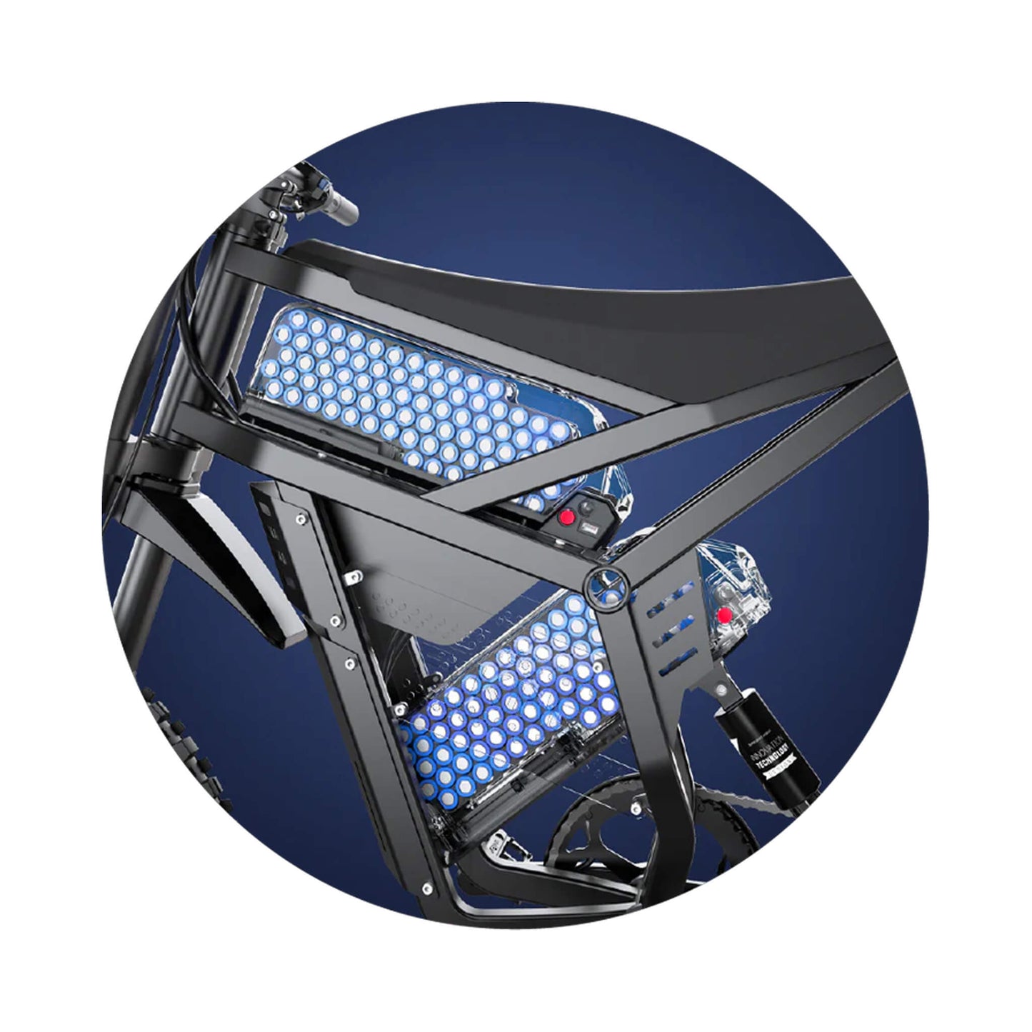 EKX E6 3000W 52V/40AH Premium Electric Carbon Steel Off-Road Mountain Dirt Bike