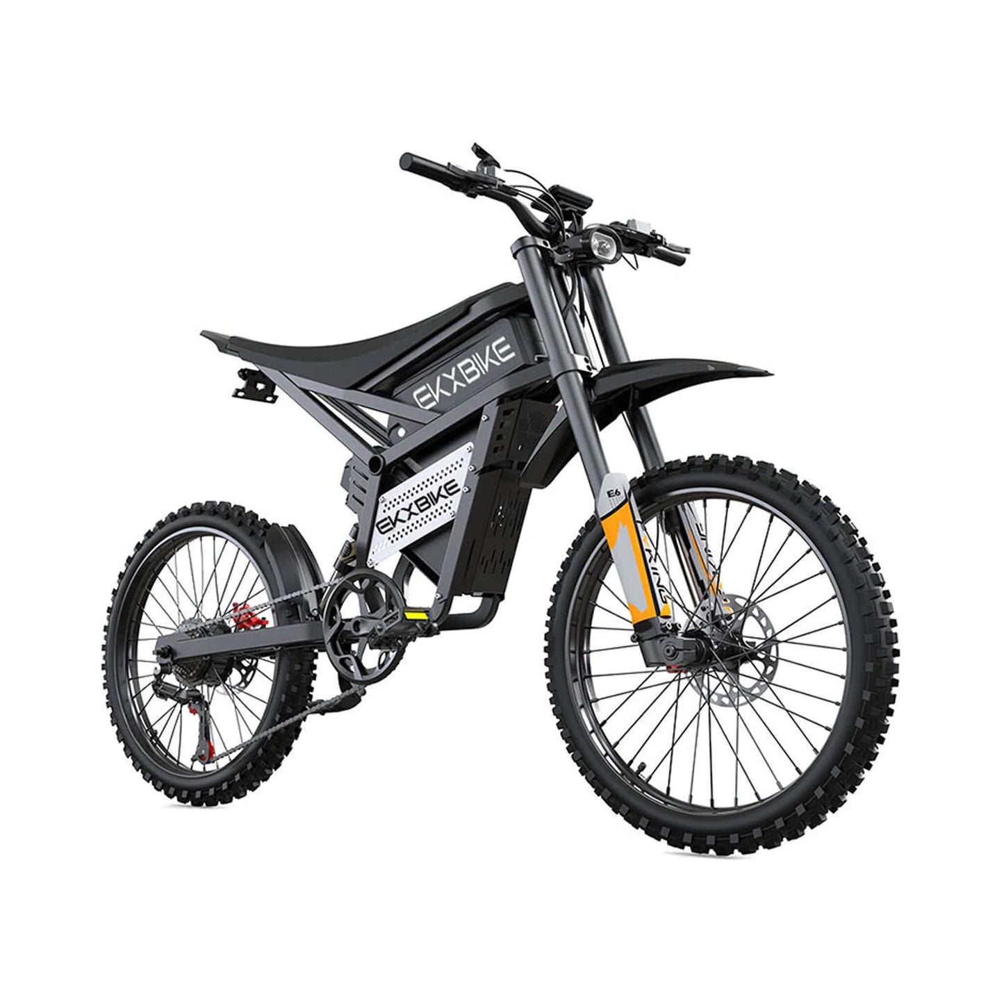 EKX E6 3000W 52V/40AH Premium Electric Carbon Steel Off-Road Mountain Dirt Bike