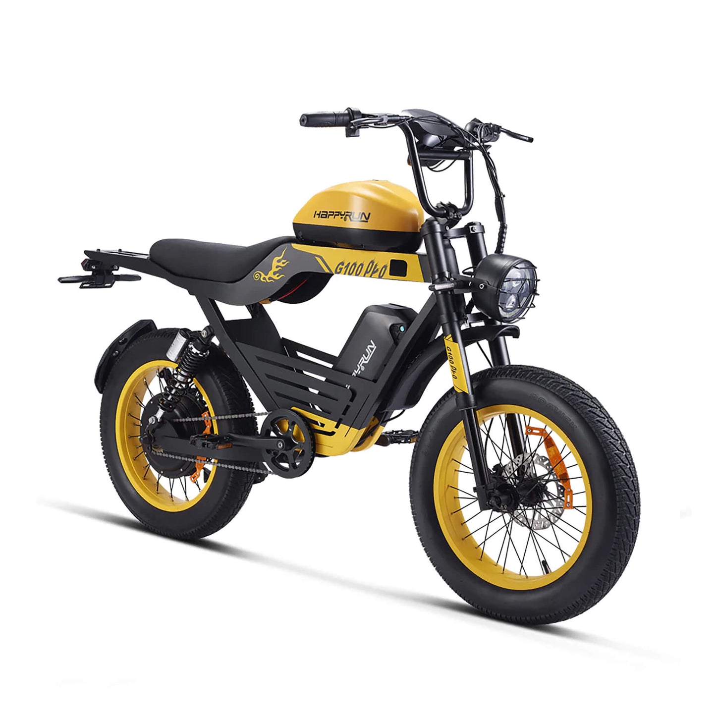 HappyRun G100 (G100 Pro) Long Distance Electric Fat Tire Bike Motorcycle + Free Shipping