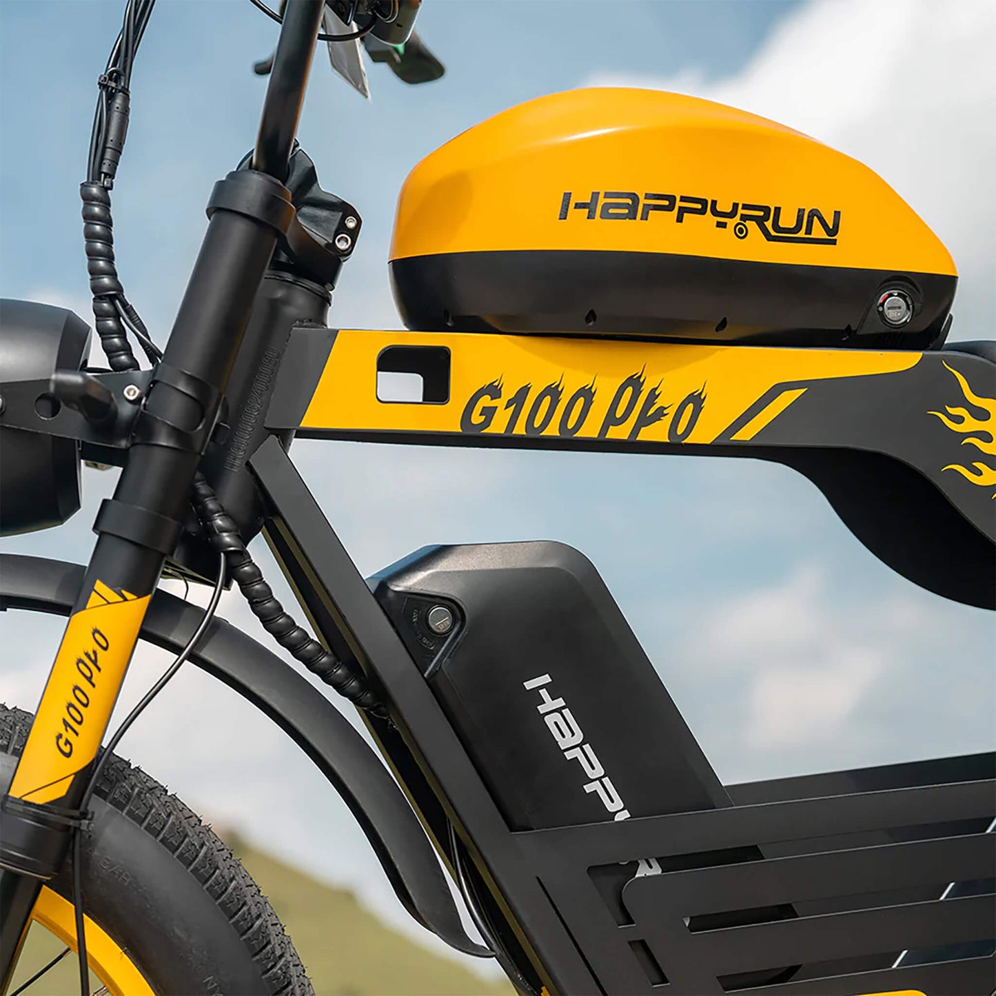 HappyRun G100 (G100 Pro) Long Distance Electric Fat Tire Bike Motorcycle + Free Shipping