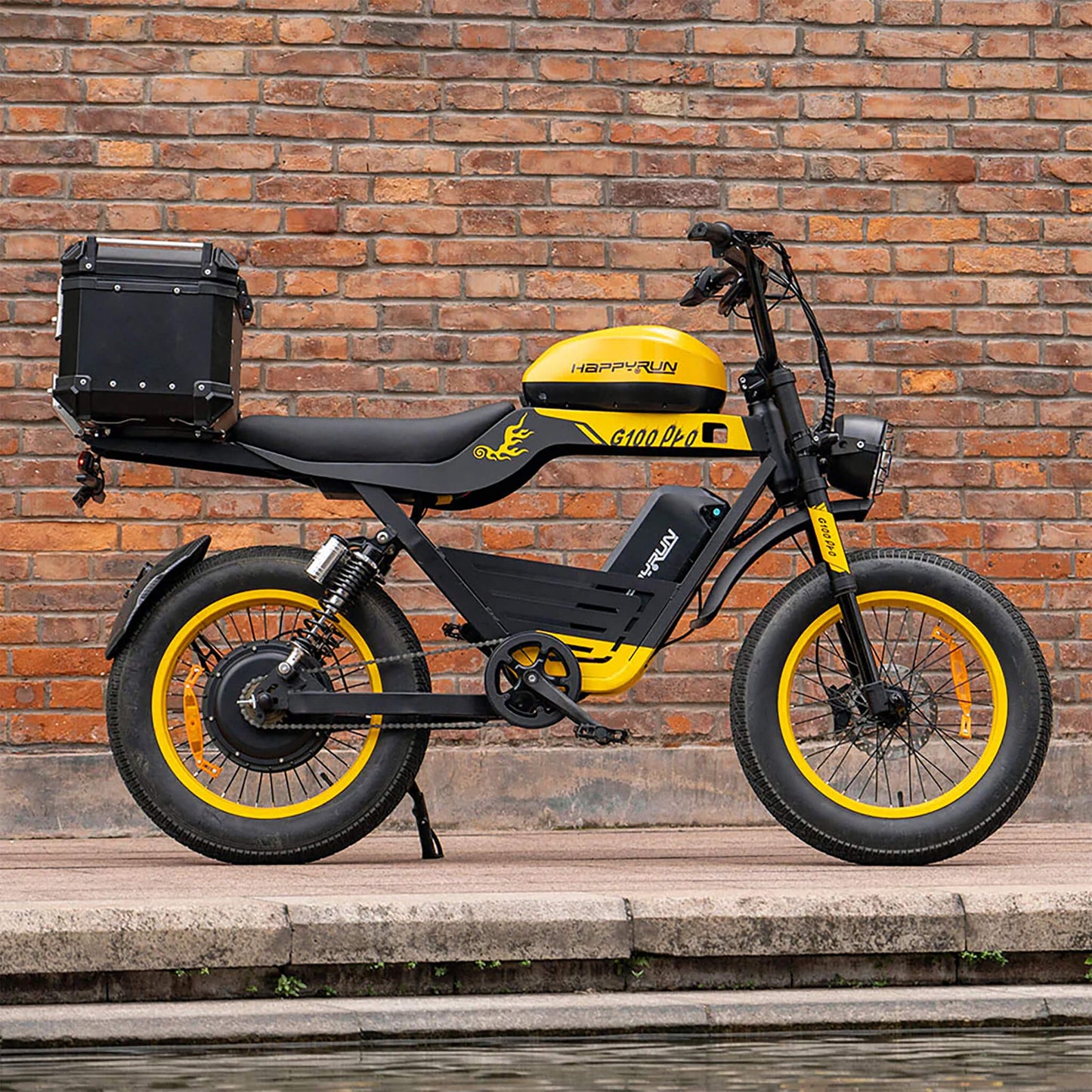 HappyRun G100 (G100 Pro) Long Distance Electric Fat Tire Bike Motorcycle + Free Shipping