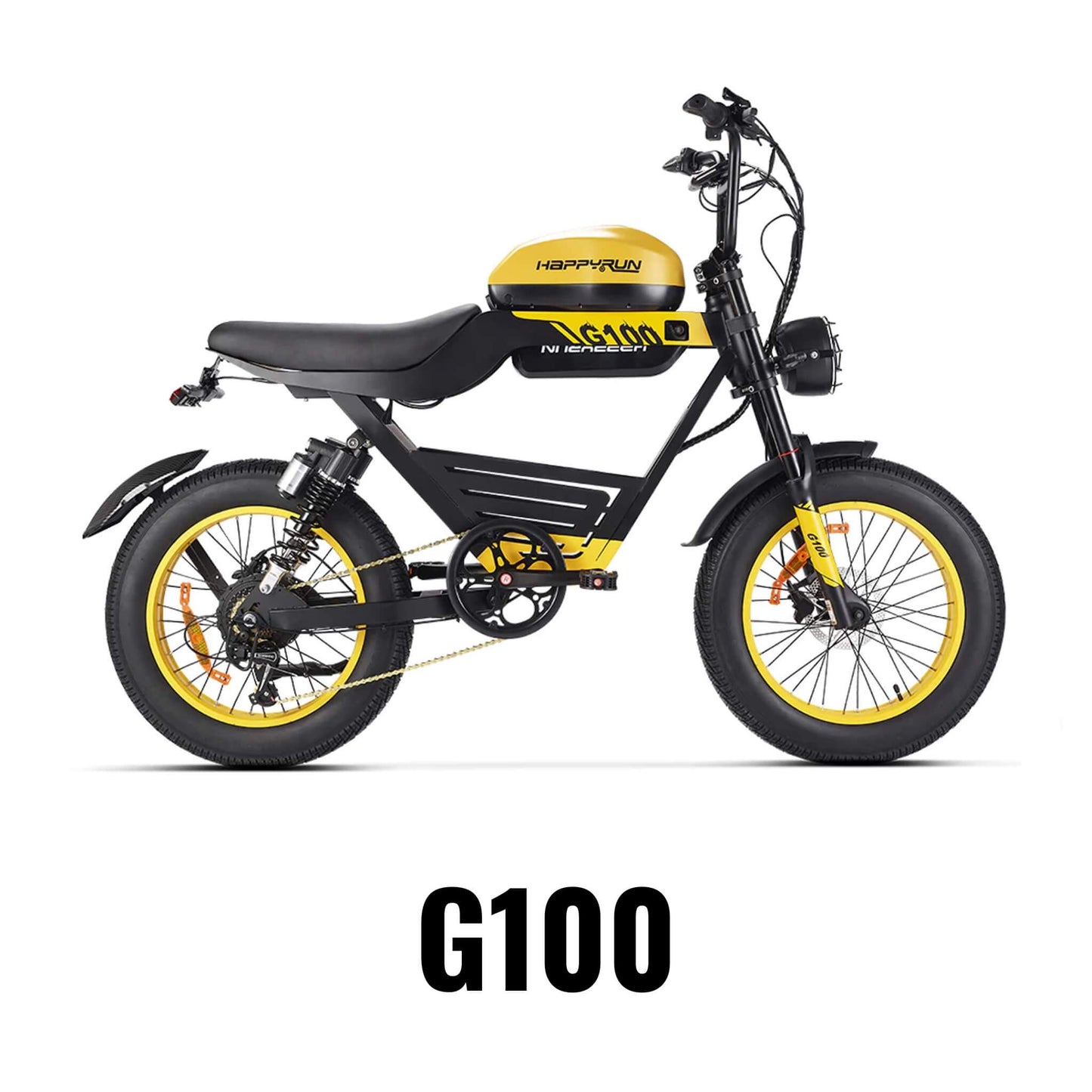 HappyRun G100 (G100 Pro) Long Distance Electric Fat Tire Bike Motorcycle + Free Shipping
