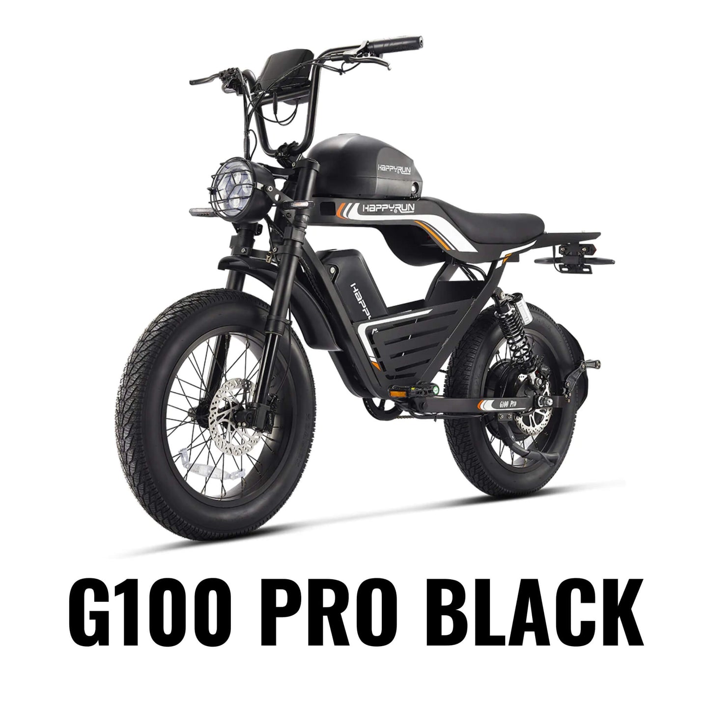HappyRun G100 (G100 Pro) Long Distance Electric Fat Tire Bike Motorcycle + Free Shipping