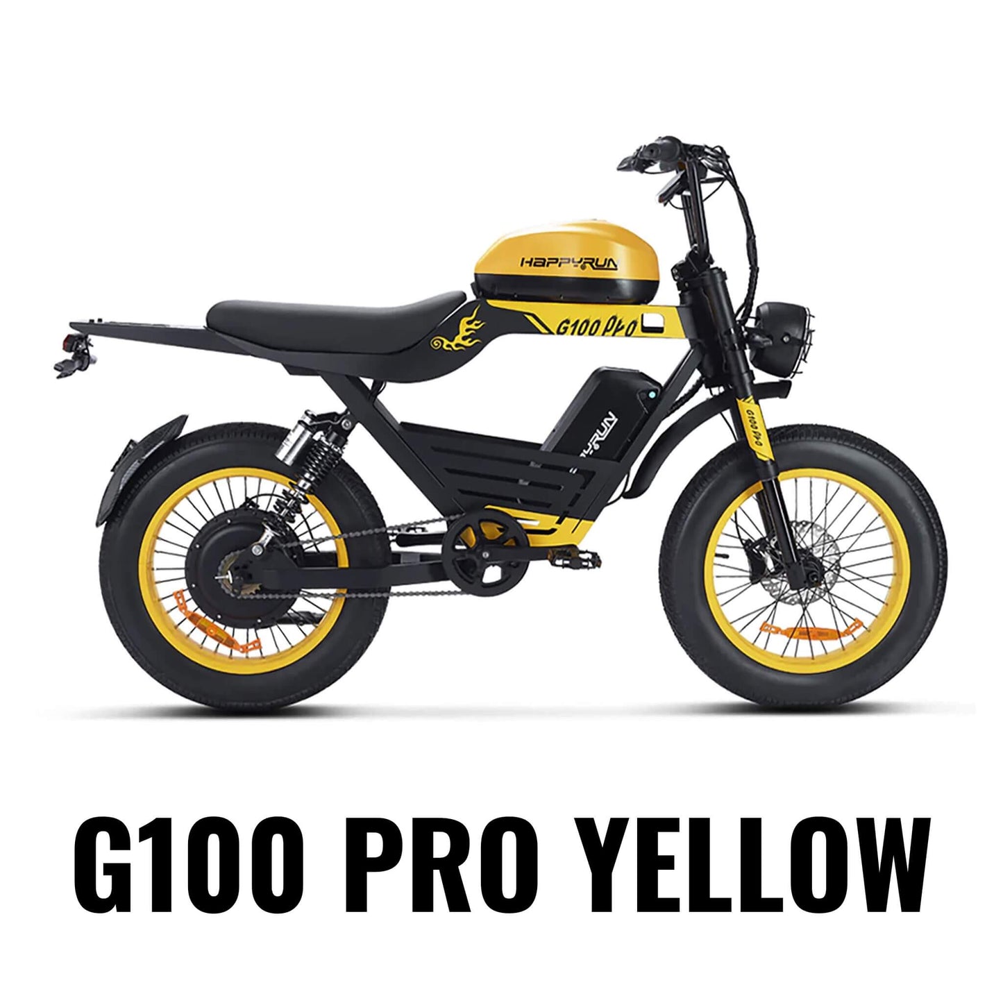 HappyRun G100 (G100 Pro) Long Distance Electric Fat Tire Bike Motorcycle + Free Shipping