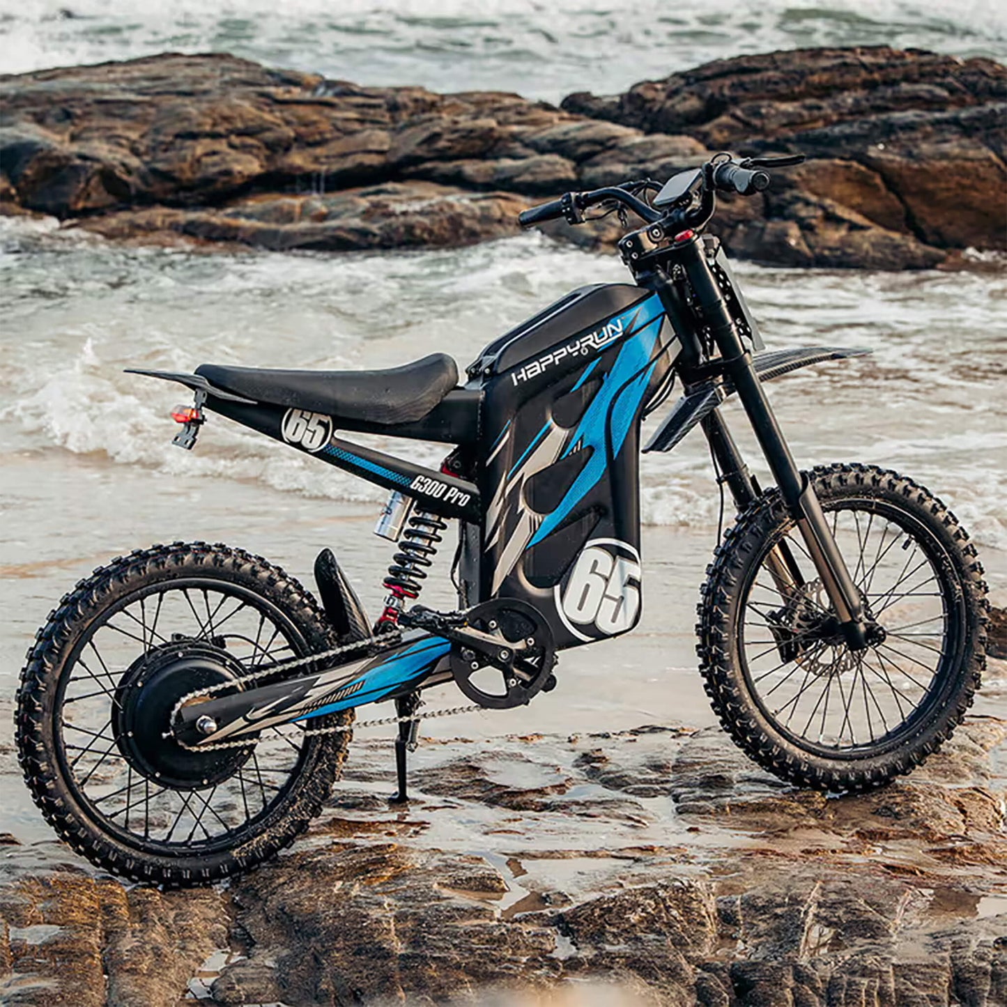HappyRun Tank G300 Pro Electric Off-Road Dirt Bike | Free Shipping