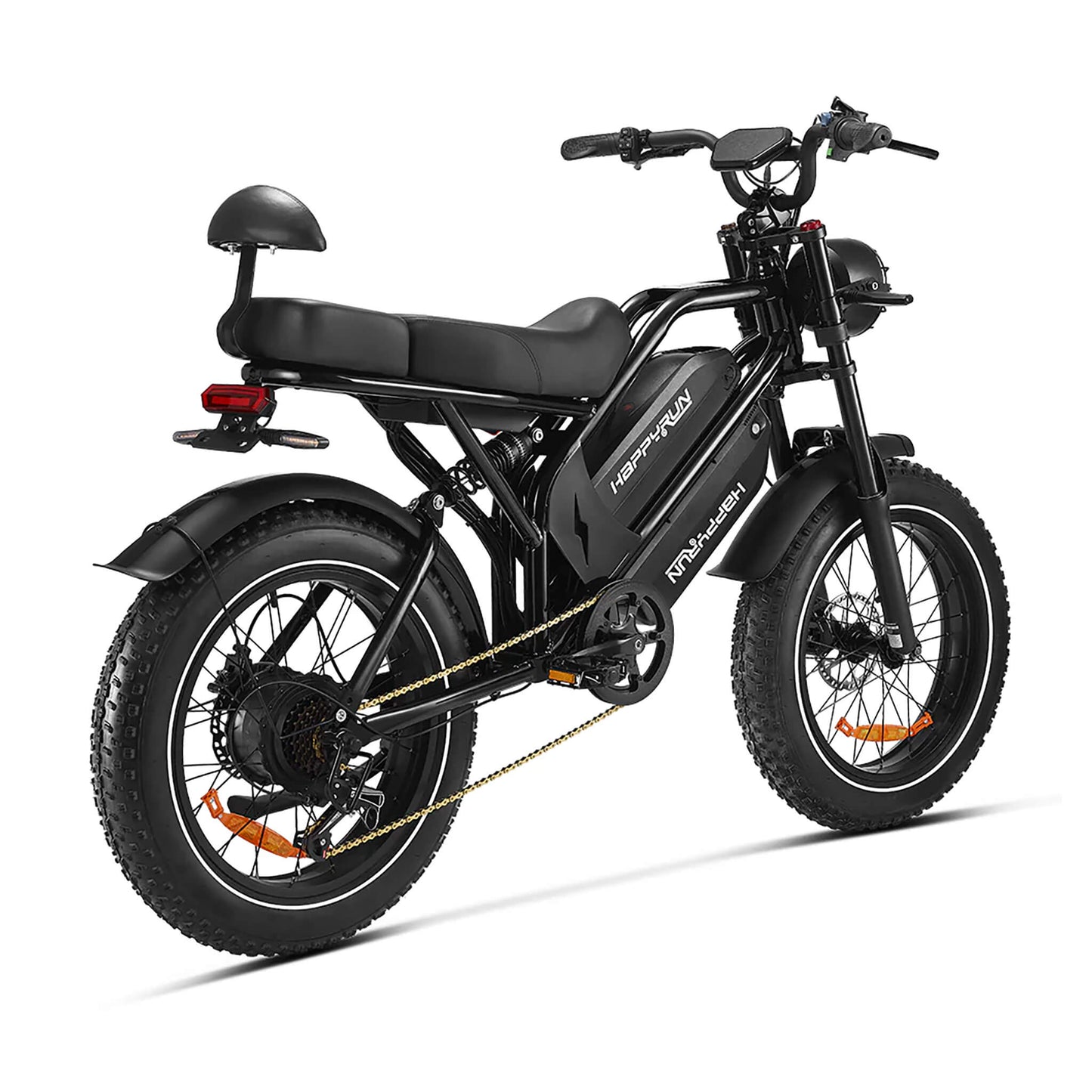 HappyRun G70 Long Distance Dual Battery Electric Fat Tire Cargo Bike, 1000W + Free Shipping