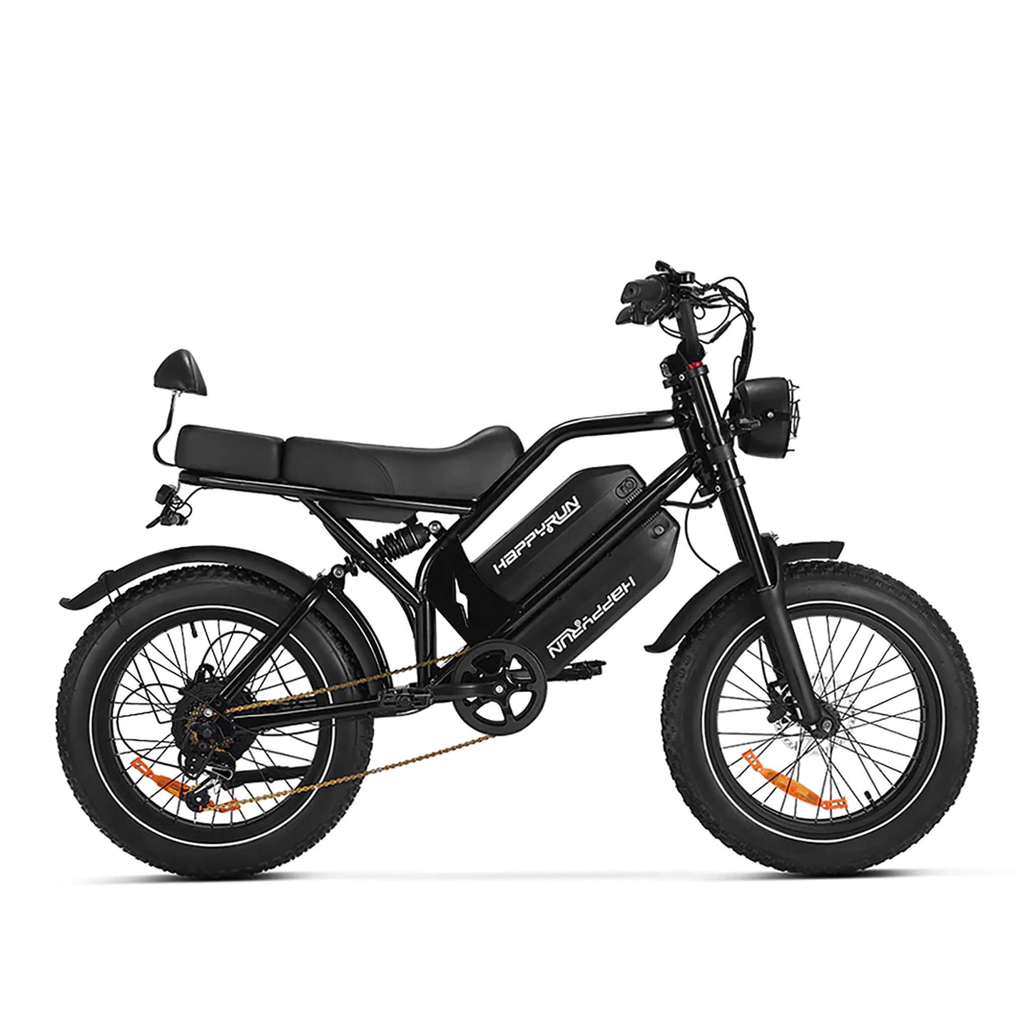 HappyRun G70 Long Distance Dual Battery Electric Fat Tire Cargo Bike, 1000W + Free Shipping