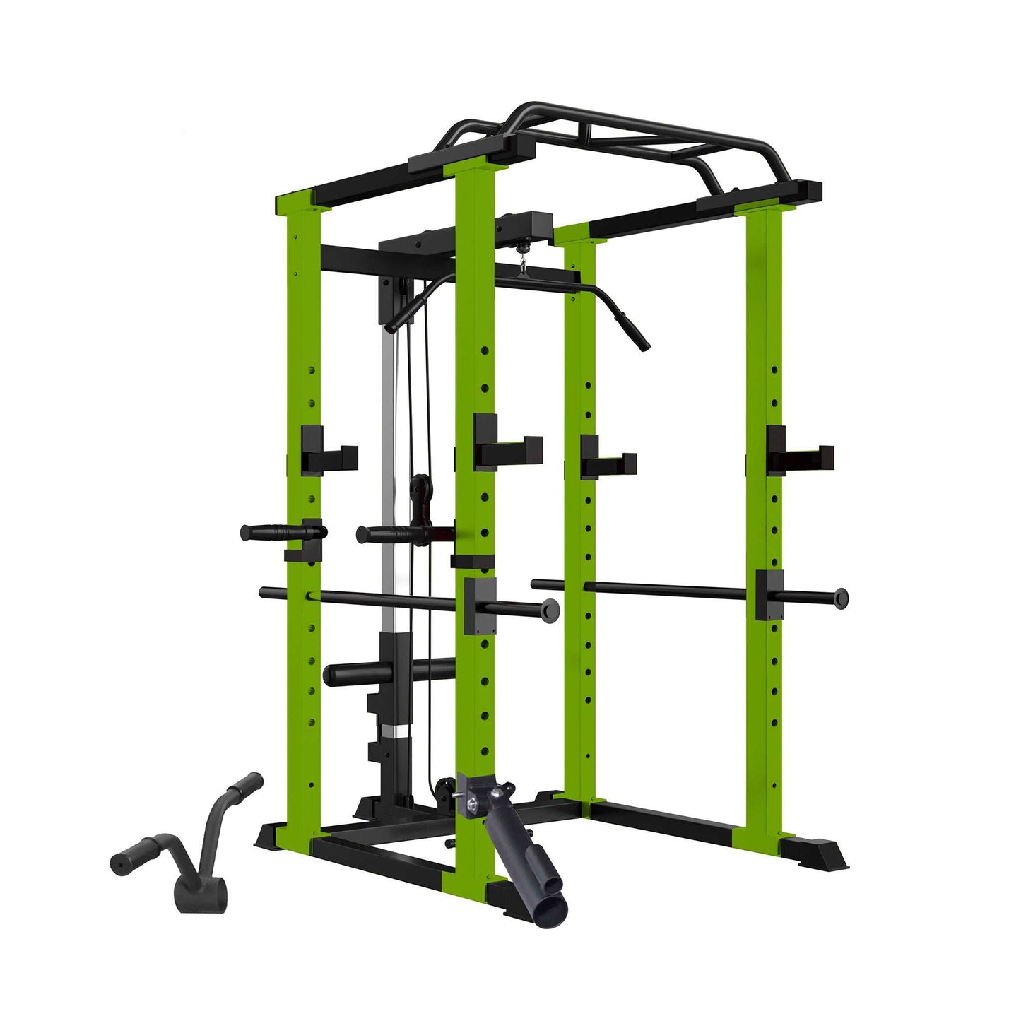 IFast Adjustable Home Gym Power Cage & Squat Rack With Pull-Up Bar Barbell Rack, 1000LBS
