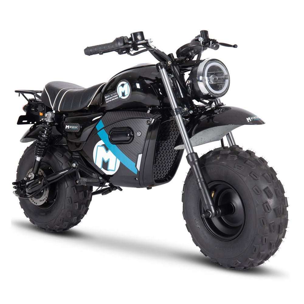 MotoTec 1500W 60V/20AH Electric Powered Mini Bike, Black (97368524) | Free Ship