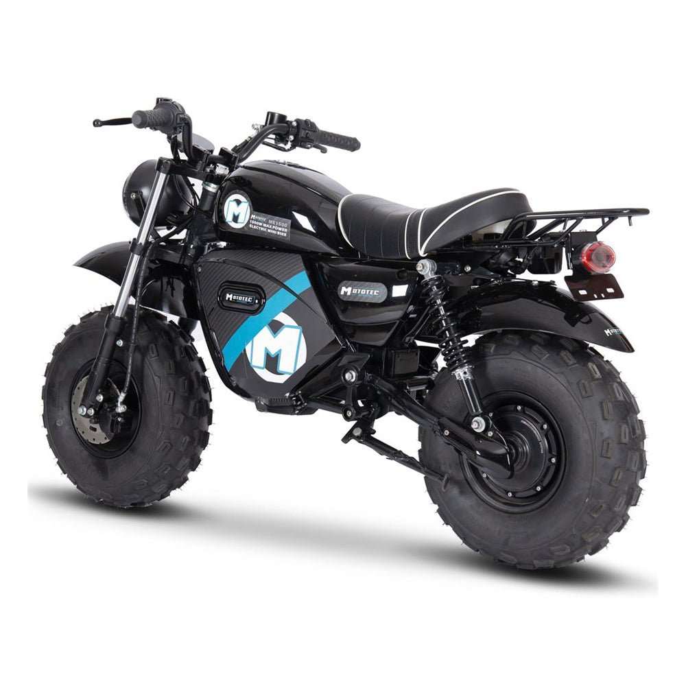 MotoTec 1500W 60V/20AH Electric Powered Mini Bike, Black (97368524) | Free Ship