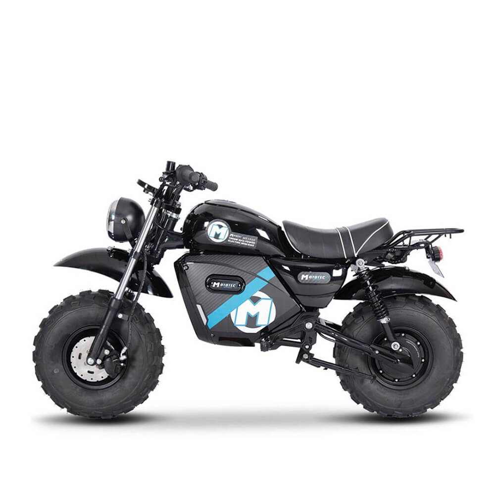MotoTec 1500W 60V/20AH Electric Powered Mini Bike, Black (97368524) | Free Ship