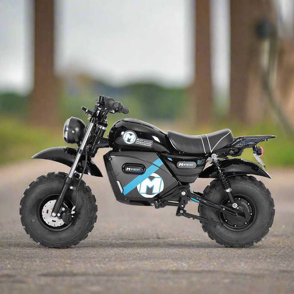 MotoTec 1500W 60V/20AH Electric Powered Mini Bike, Black (97368524) | Free Ship