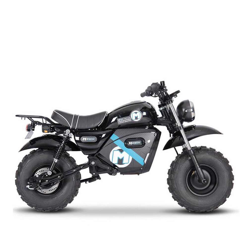 MotoTec 1500W 60V/20AH Electric Powered Mini Bike, Black (97368524) | Free Ship
