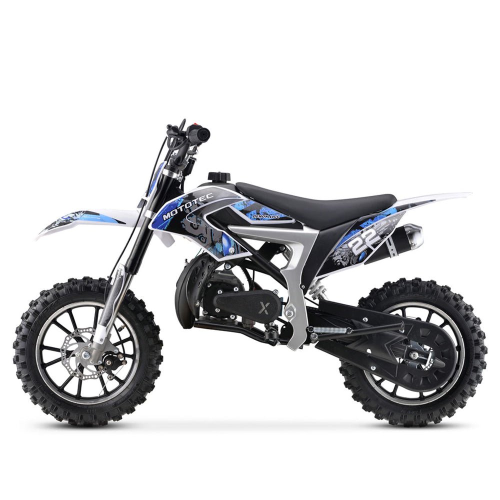 MotoTec Demon 50CC 2-Stroke Kids Gas Dirt Bike + Free Shipping