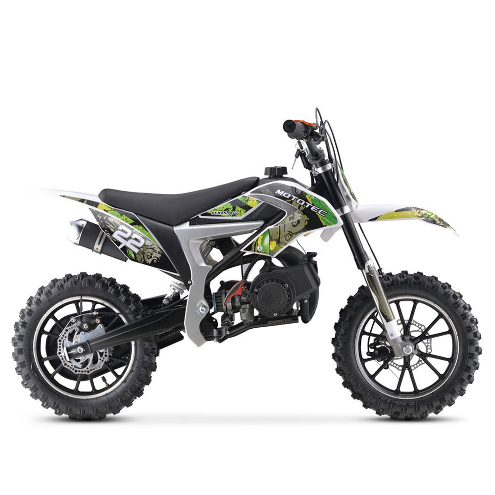 MotoTec Demon 50CC 2-Stroke Kids Gas Dirt Bike + Free Shipping