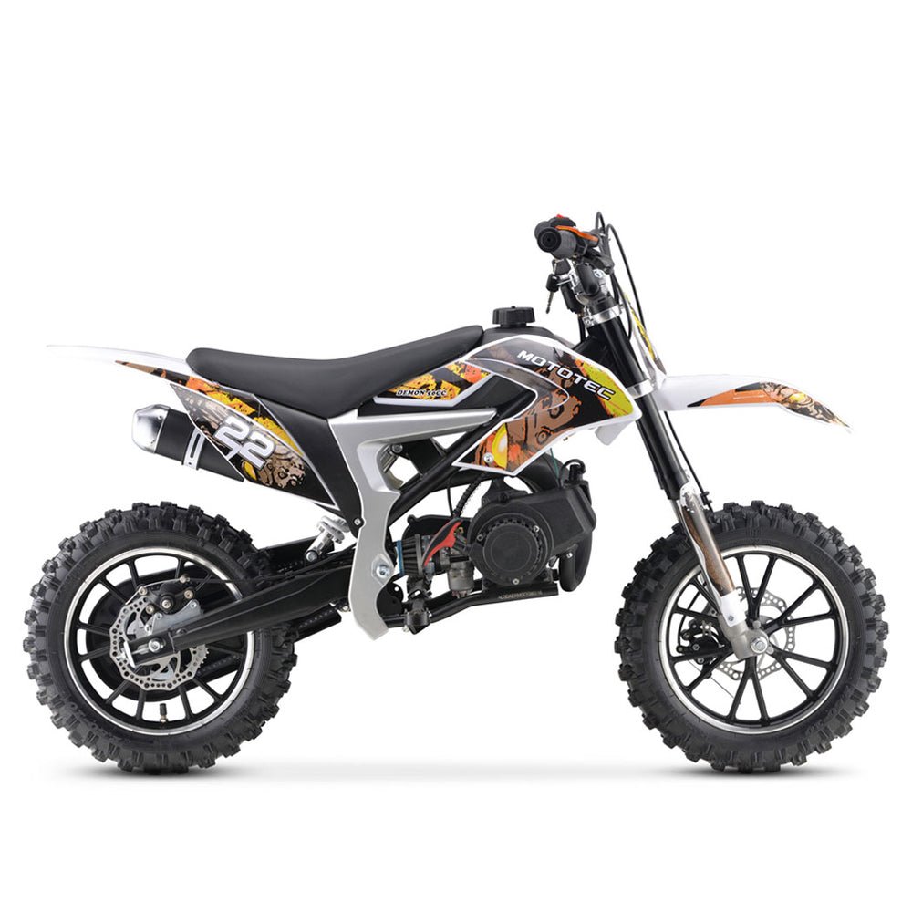 MotoTec Demon 50CC 2-Stroke Kids Gas Dirt Bike + Free Shipping
