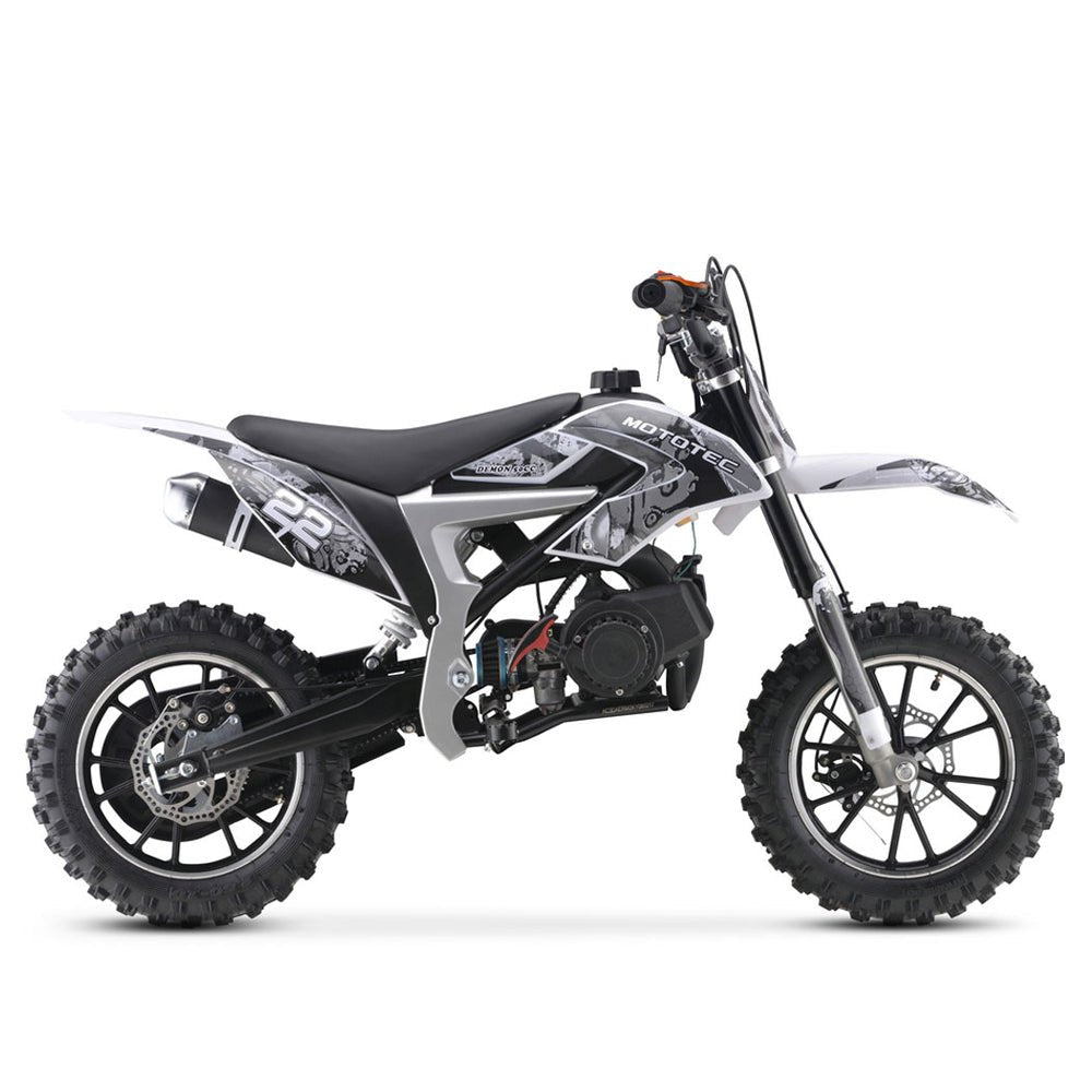 MotoTec Demon 50CC 2-Stroke Kids Gas Dirt Bike + Free Shipping