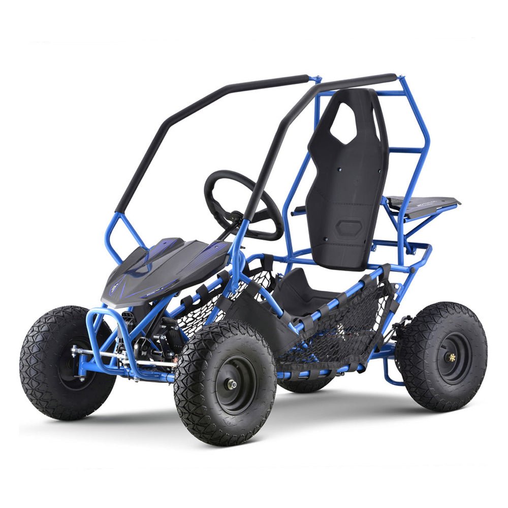 MotoTec Maverick 36V/36AH Blue Electric Motorized Go Kart, 1000W + Free Shipping