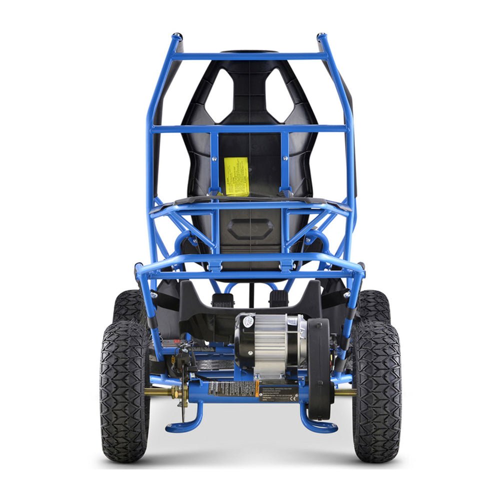 MotoTec Maverick 36V/36AH Blue Electric Motorized Go Kart, 1000W + Free Shipping