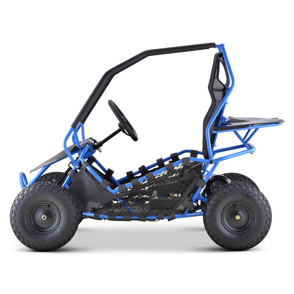 MotoTec Maverick 36V/36AH Blue Electric Motorized Go Kart, 1000W + Free Shipping