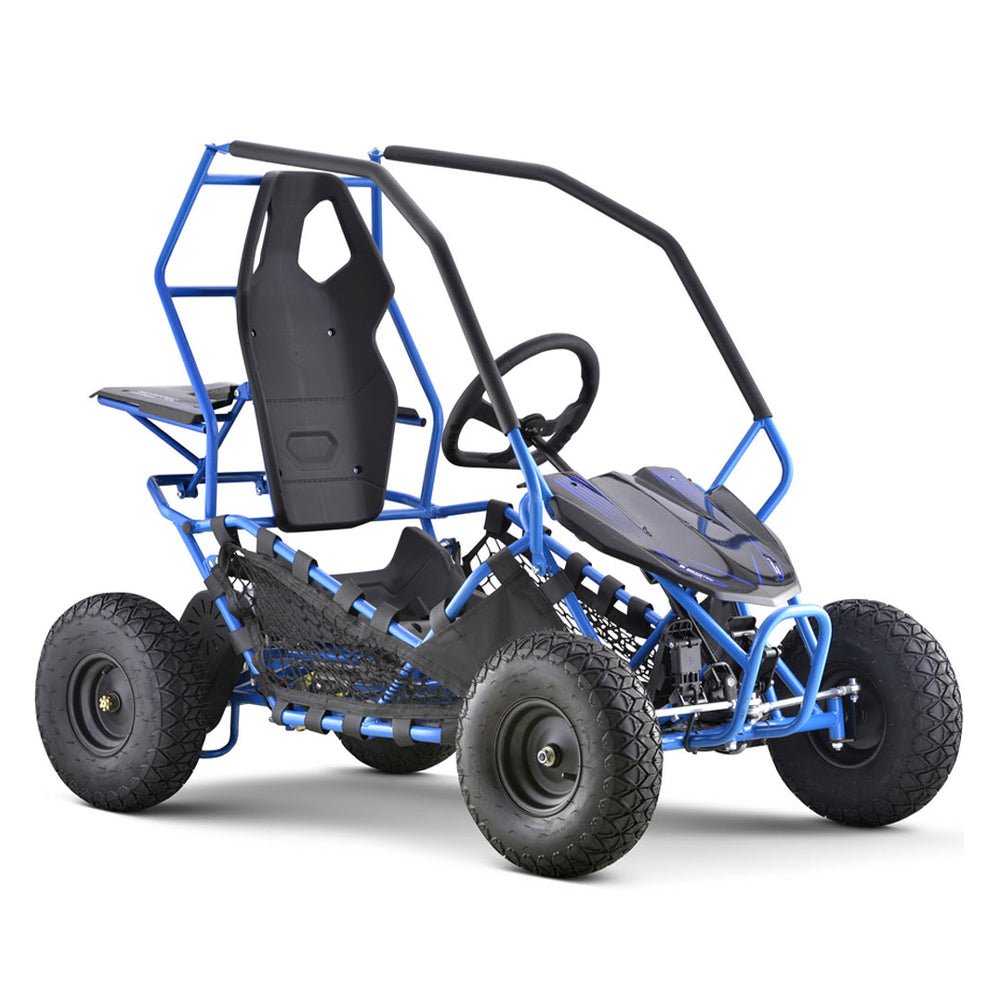 MotoTec Maverick 36V/36AH Blue Electric Motorized Go Kart, 1000W + Free Shipping