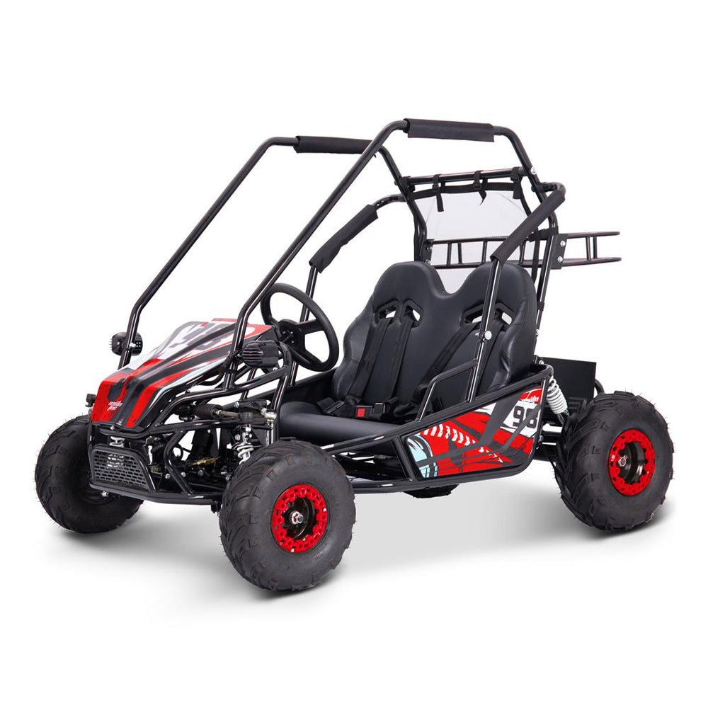 MotoTec Mud XL Red 60V/20AH Electric Full Suspension Go Kart, 2000W + Free Shipping