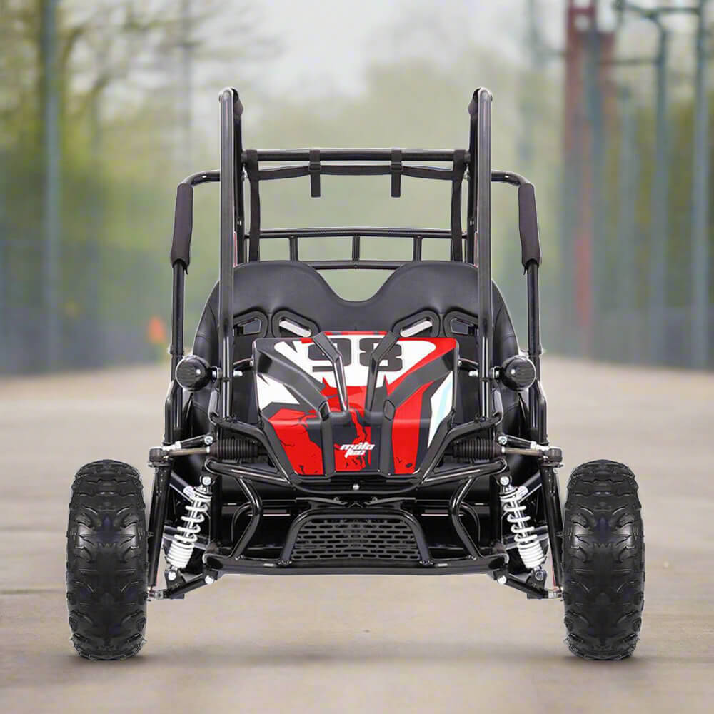 MotoTec Mud XL Red 60V/20AH Electric Full Suspension Go Kart, 2000W + Free Shipping
