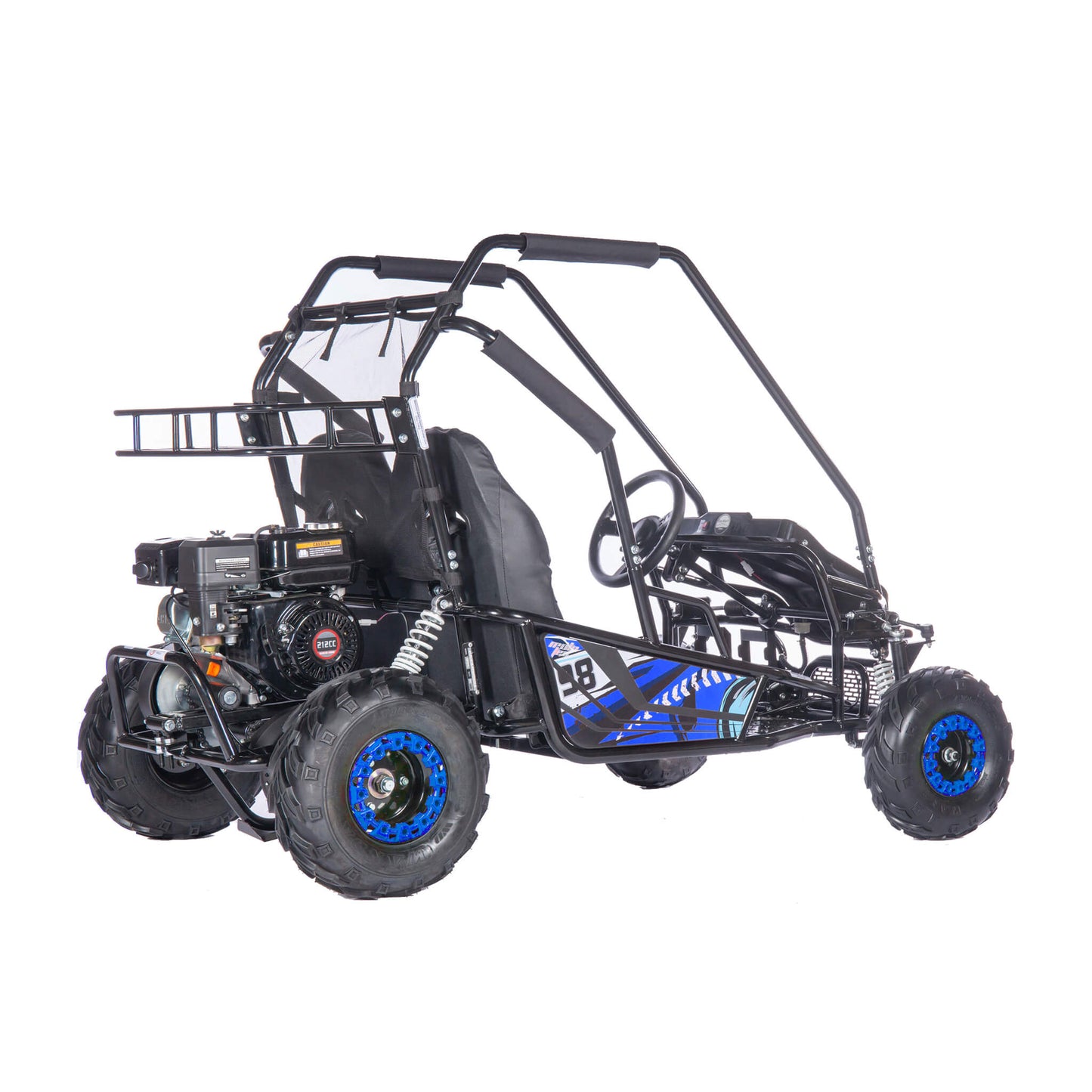 MotoTec Mud XL 212CC 2 Seat Go Kart With Full Suspension