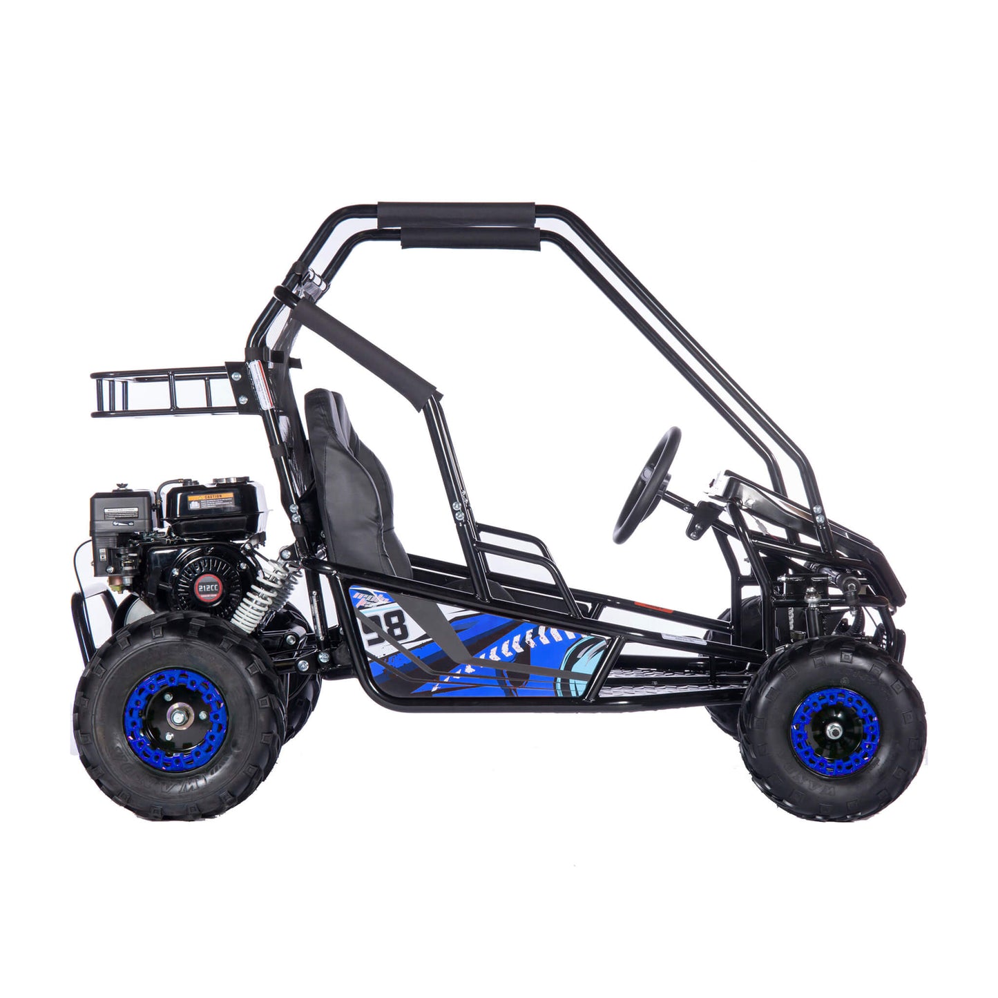 MotoTec Mud XL 212CC 2 Seat Go Kart With Full Suspension