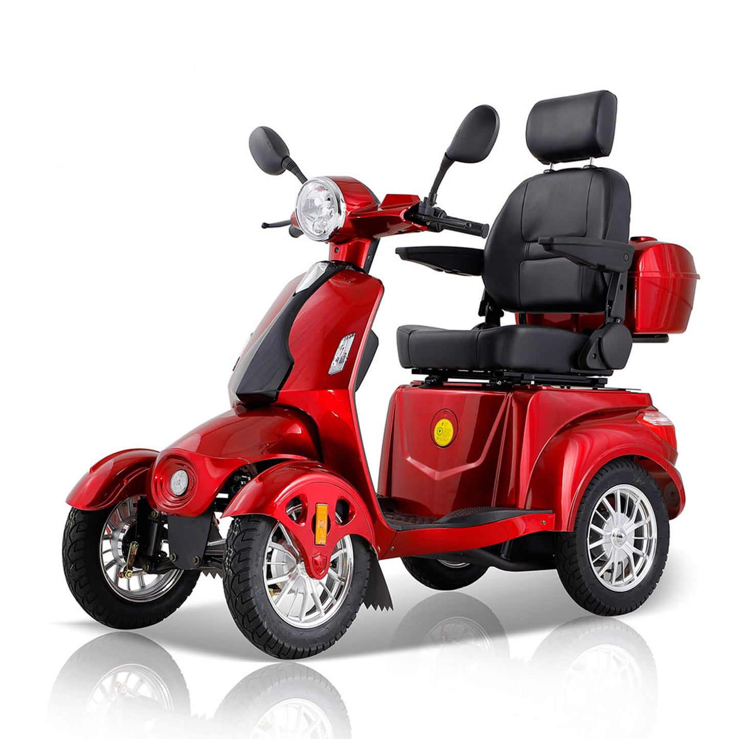 Premium 4-Wheel Electric Motorized Adults Travel Mobility Scooter for Senior Adults, 800W