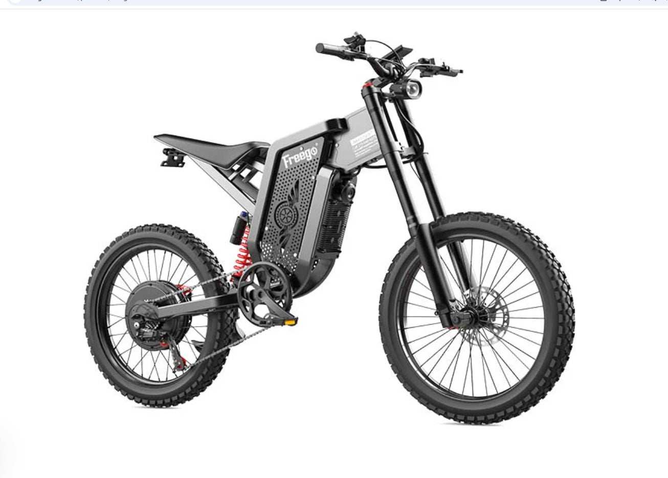 Freego X2 Off Road Dirt Electric Mountain Bike + Free Shipping