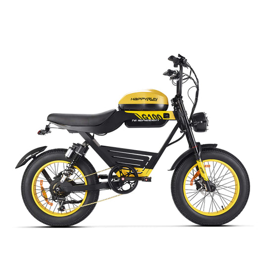 HappyRun G100 (G100 Pro) Long Distance Electric Fat Tire Bike Motorcycle + Free Shipping