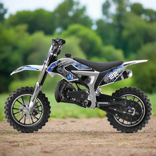 MotoTec Demon 50CC 2-Stroke Kids Gas Dirt Bike + Free Shipping