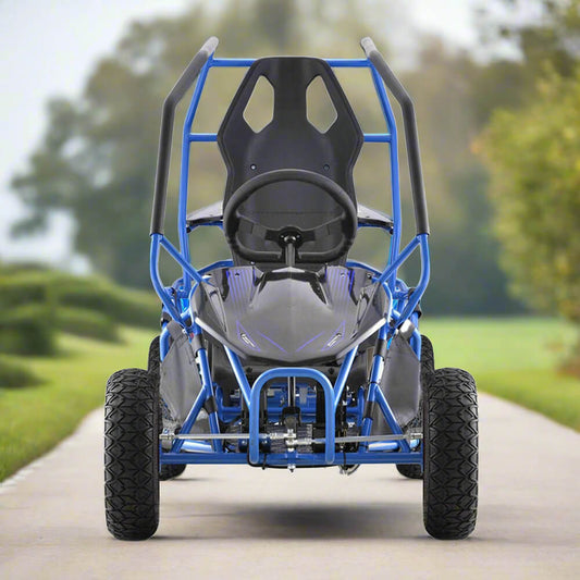 MotoTec Maverick 36V/36AH Blue Electric Motorized Go Kart, 1000W + Free Shipping