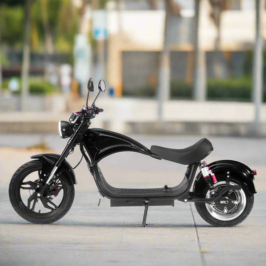 MotoTec Raven 60V/30AH 2500W Electric Moped Motorcycle Scooter For Adults, Black